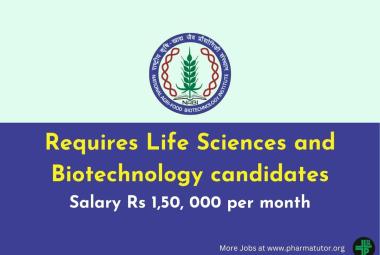 NABI requires Life Sciences and Biotechnology candidates