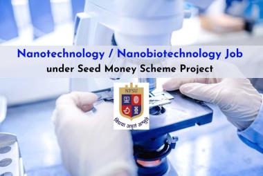 Nanotechnology / Nanobiotechnology Job under Seed Money Scheme Project, NFSU