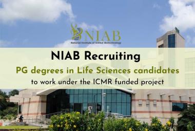NIAB Recruiting PG degrees in Life Sciences candidates to work under the ICMR funded project
