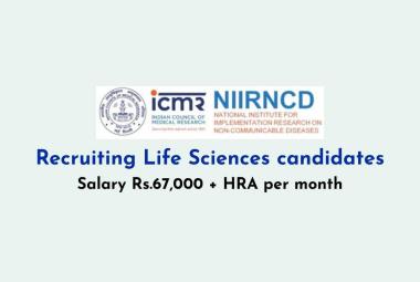 NIIRNCD Recruiting Life Sciences candidates