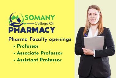Pharma Faculty openings at Somany College of Pharmacy