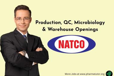 Production, QC, Microbiology & Warehouse Openings at Natco Pharma