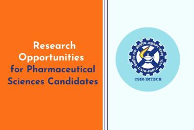 Research Opportunities for Pharmaceutical Sciences Candidates at IMTech