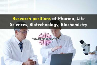Research positions at Pharma, Life Sciences, Biotechnology, Biochemistry at TTCRRC