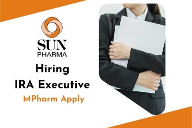 Sun Pharma Hiring IRA Executive