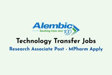 Technology Transfer Jobs at Alembic Pharmaceuticals