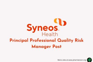 Work as Principal Professional Quality Risk Manager at Syneos Health