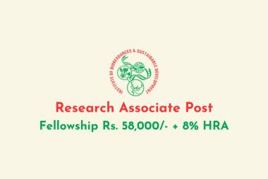 Applications are invited for Research Associate at IBSD
