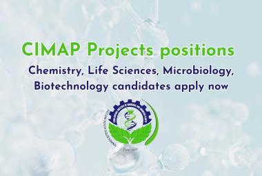 CIMAP inviting applications for Projects positions