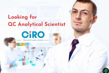CiRO Pharma looking for QC Analytical Scientist