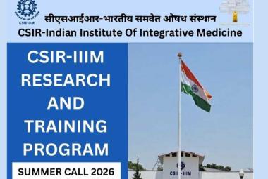 CSIR-IIIM Research & Training Program Summer Call 2026