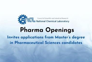 CSIR-NCL invites applications from Master’s degree in Pharmaceutical Sciences candidates