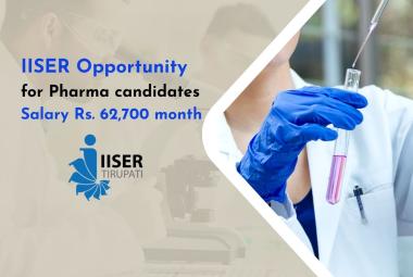IISER Opportunity for Pharma candidates