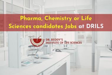 Job for Pharma, Chemistry or Life Sciences candidates at DRILS
