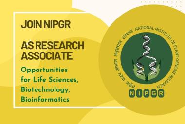 Join NIPGR as Research Associate - Opportunities for Life Sciences, Biotechnology, Bioinformatics
