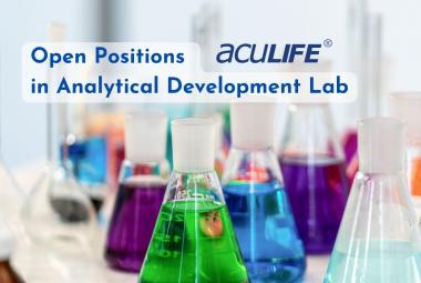 Open Positions in Analytical Development Lab at Aculife Healthcare