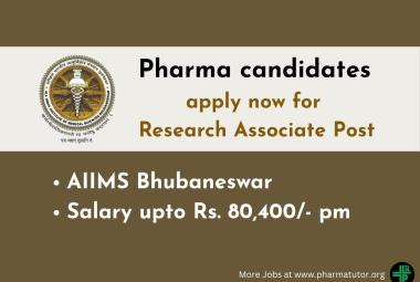 Pharma candidates apply now for Research Associate Post at AIIMS