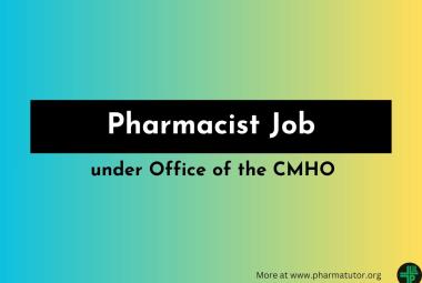 Pharmacist Job under Office of the CMHO