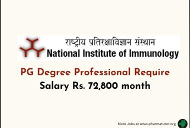 National Institute of Immunology hiring Research Scientist | Apply now for Tumour research