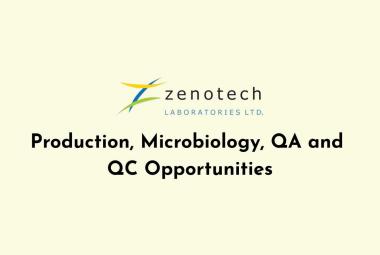 Production, Microbiology, QA and QC Opportunities at Zenotech Laboratories