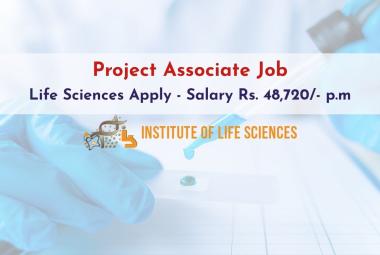 Project Associate Job at Institute of Life Sciences
