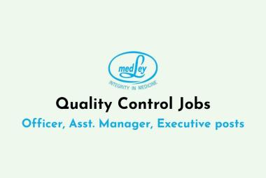 Quality Control Jobs at Medley Pharmaceuticals