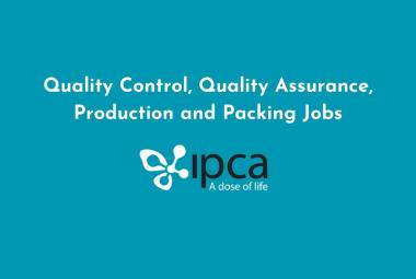 Quality Control, Quality Assurance, Production and Packing Jobs at Ipca Laboratories