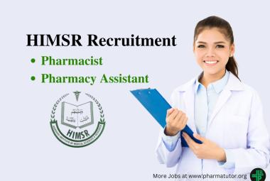 Recruitment for the post of Pharmacist and Pharmacy Assistant at HIMSR
