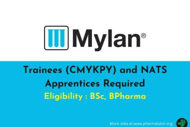 Trainees (CMYKPY) and NATS Apprentices Required for a Nashik-based Pharma Manufacturing Company