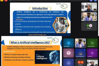 Webinar on Role of Artificial Intelligence in Pharmacy Careers and IT Impact organized by Saveetha College of Pharmacy
