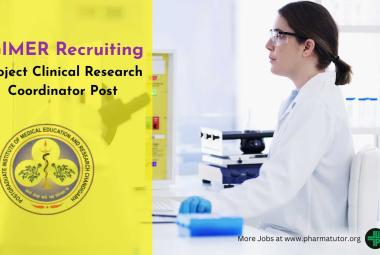 Advertisement of Post of Project Clinical Research Coordinator at PGIMER