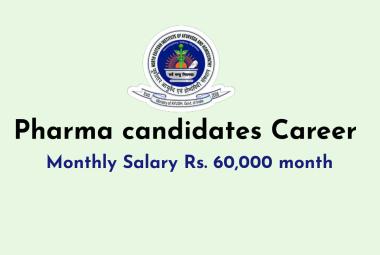 Career for Pharma candidates under Ministry of Ayush, NEIAH