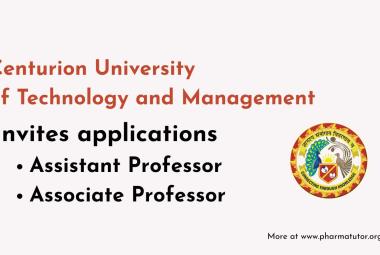 Centurion University of Technology and Management invites applications for Assistant & Associate Professor
