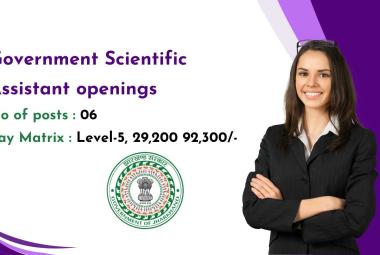 Government Scientific Assistant openings under staff selection commission