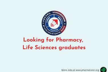 HBCHRC looking for Pharmacy, Life Sciences graduates