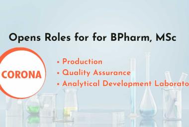 Interview in Production, QC, QA at CORONA Remedies Limited