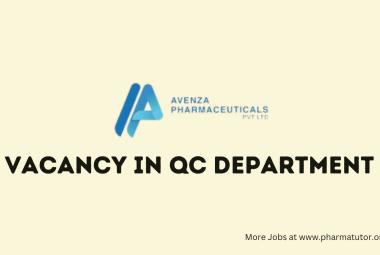 Vacancy in QC Department at Avenza Pharmaceuticals 