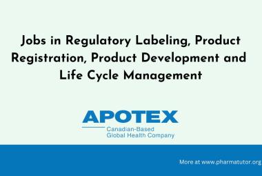 Jobs in Regulatory Labeling, Product Registration, Product Development and Life Cycle Management at Apotex Inc