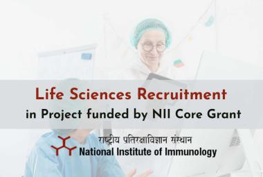 Life Sciences Recruitment in Project funded by NII Core Grant