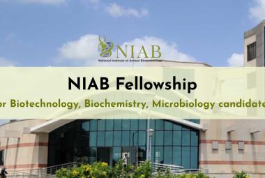 NIAB Fellowship for Biotechnology, Biochemistry, Microbiology candidates