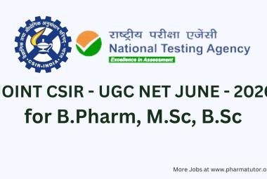 Notification of Joint CSIR-UGC NET 2026 for B.Pharm, M.Sc, B.Sc