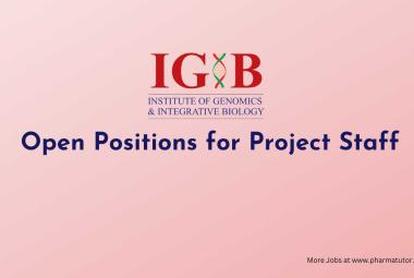 Open Positions for Project Staff at CSIR-IGIB