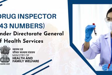 Opportunity as Drug Inspector under Directorate General of Health Services