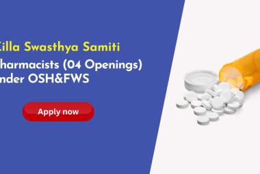 Pharmacists Openings under OSH&FWS