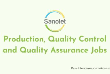 Production, Quality Control and Quality Assurance Jobs at Sanolet Lifecare