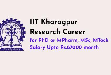 Research Career at Indian Institutes of Technology