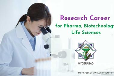 Research Career for Pharma, Biotechnology, Life Sciences at NIPER
