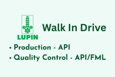 Walk in drive for Production and Quality Control at Lupin