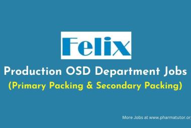 Walk In Drive for Production OSD Department at Felix Generics