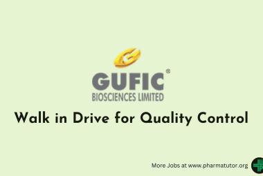 Walk in Drive for Quality Control at Gufic Biosciences